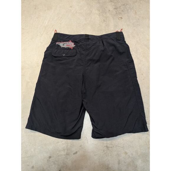 VTG Oakley Software Shorts Mens XXL Technical Multi Pocket Black Black Padded - Picture 8 of 8